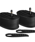 Beefed Up Heavy Duty 20 Inch Bike Inner Tubes 20x2.125 To 20x2.40 Two Pack With Tire Levers And 32mm Schrader Valve