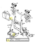 Replacement Lift Cylinder Clevis Pin Kit For RT3 Plows 5/8 X 3-1/2 Inches MSC05674 Part Diagram for Boss Snow Plow System