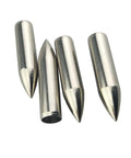 Glue On Field Points Archery Tips For 7mm Arrow Shafts, 1.368 Inch Long, 8mm Outside Diameter, 85 Grain Steel Points, Pack Of 12