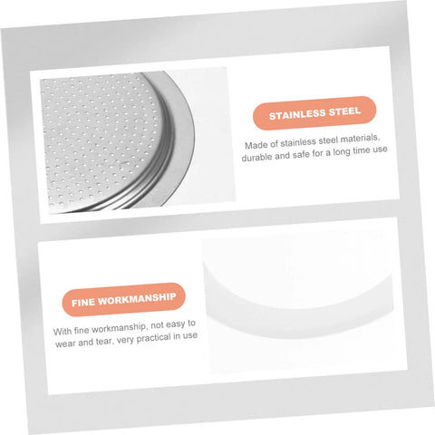 Espresso Maker Replacement Gaskets And Silicone Sealing Rings One Set For Coffee Pot Accessories Pro stainless steel detail.