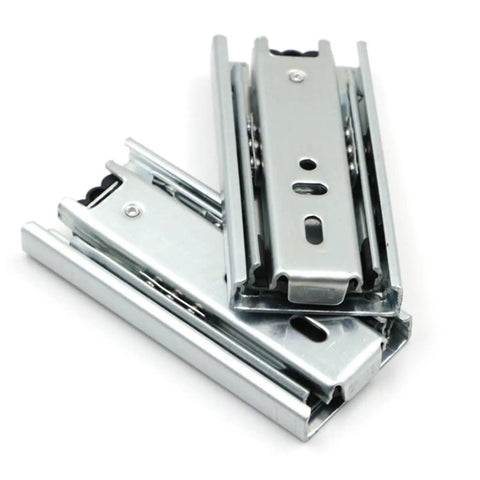 Two Pack Small Drawer Slides 4In 6In 8In Steel Ball Bearing Cabinet Rails With Removable Rails For Mini Drawers Smooth Glide Hardware