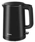 Compact Electric Kettle For Tea And Coffee 0.8L 27 Oz Double Wall Stainless Steel Space Saving Mini Hot Water Heater