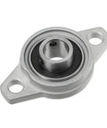 KFL001 12mm Zinc Alloy Self Aligning Pillow Block Flange Bearing Two Pack, close-up of bearing
