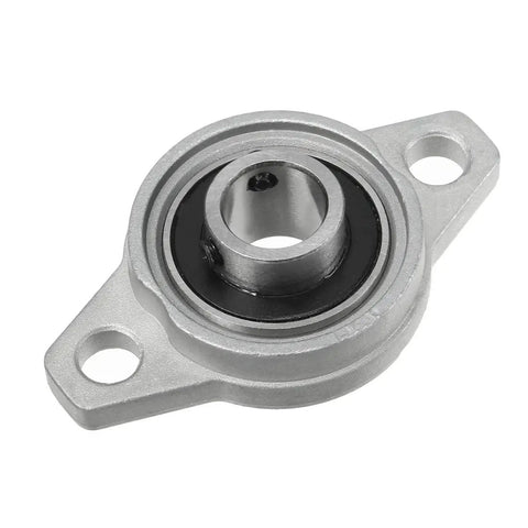KFL001 12mm Zinc Alloy Self Aligning Pillow Block Flange Bearing Two Pack, close-up of bearing