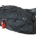 BackLoader 15L Bikepacking Seat Bag With Water Repellent Durable Polyethylene And Nylon Construction For Stable Ride And Large Gear Storage No Rack Needed attached to bike