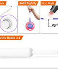 Heat Shrink Tubing Kit For Diy Cable Repair With Adhesive Lined White Tubing Shrink Ratio 3 To 1 demonstration