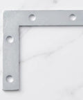 100 Piece L Shaped Corner Bracket Set For Wood Furniture And Frames, Heavy Duty Iron Joining Repair Plates, Silver Finish