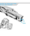 Two Pack 165 Degree Corner Cabinet Hinges Wide Angle Self Closing Steel Hardware for Blind Corner Kitchens