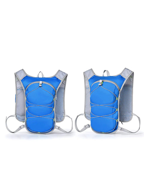 Mens Hydration Vest With Water Bladder Pack For Running Hiking Cycling Training Gear Ultralight Polyester Tank Top Style with reflective strips