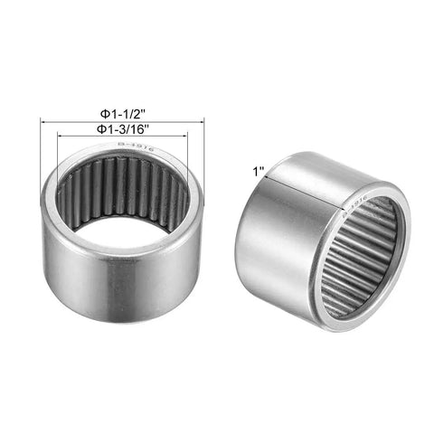 B1916 Beefy Needle Roller Bearings One Three Sixteenth Inch Bore One And One Half Inch Outer Diameter One Inch Width Heavy Duty