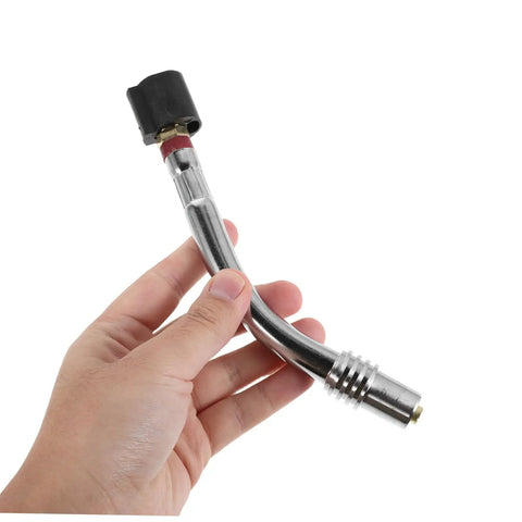 Pro Grade Curved Tube Welding Torch Replacement Neck Assembly With Optimized Gas Flow And High Temperature Resistance Alloy Material For Easy Tool Swaps And Durable Performance, curved alloy neck