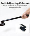 Heavy Duty Container Door Leverage Bar With Non Slip Handle For Shipping Doors Quick Start Lever System Ergonomic Design For Easy Operation black steel