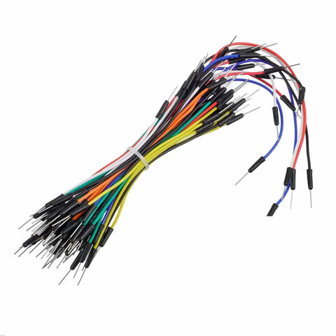 Bundle of assorted jumper wires for Hands On Breadboard Kit With Power Supply Module And Jumper Wires Battery Clip 830 And 400 Tie Point Boards USB