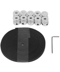 20 Tooth Timing Pulley Aluminum Alloy Sync Wheel Kit With 6mm Rubber Belt For Stable Power Transfer In CNC Machines And 3D Printer Setups Perfect For Hella Smooth Operation. Set with aluminum pulleys, 6mm rubber belt, and hex key