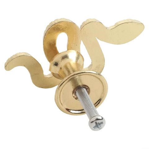 Snake Shape Cabinet Knobs And Door Handles, Zinc Alloy With Ancient Gold Finish, 52x27x24mm, cool nature inspired design close-up.