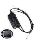 Upgraded Rear Electric Parking Brake Actuator Control Unit Direct Bolt On For BMW X6 E71 E72 2008 To 2014 with cables and connector.