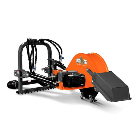 PTO Powered 3 Point Hydraulic Stump Grinder for 35 to 60 HP tractors with 24 inch cutting wheel and 16 carbide teeth Model TSG61