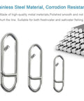 Two Hundred Piece Fishing Power Speed Clips Set With Upgraded Stainless Steel Quick Release Swivels Snap Clips For Lures Ideal For Freshwater And Saltwater Tackle Includes S M L Sizes In Clear Box For Easy Tackle Box Organization.