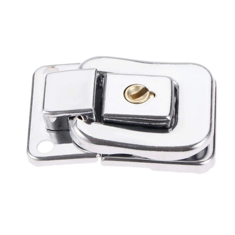 Key Hasp Toggle Lock For Jewelry Boxes And Wooden Chests, Suitcases, Leather Bags And Purses, 38x28mm Closure With Screws, Zinc Alloy