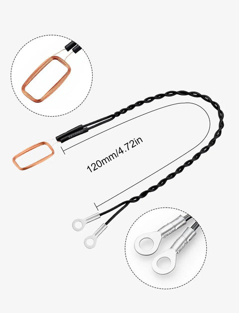 Eddy Current Coil Sensor Replacement for Bambu Lab A1 and A1 Mini Extruder, Easy Install No Fuss Induction Coil, 120mm length