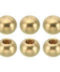 Six Pack Brass Ball Lamp Finials 6mm Ball Size M3 X 0.5 Thread Nut Caps For Lighting Fixtures Decorative Brass Screw Caps Covers Easy Tool Free Install 6Pcs Gold Tone Hardware