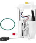 Side view of Electric Fuel Pump Assembly E7218M Plug-and-Play Fits Jeep Compass Patriot 2007-2017 And Dodge Caliber 2007-2008 2.4L L4 Direct Fit OE Replacement Replaces 67749 P76269M 5183202AA 5183202AB with components visible.
