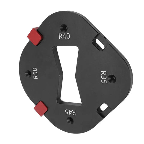 Knockout Aluminum Corner Radius Template Kit With Rock Solid Locator Blocks For Dead Nuts Precision Woodworking Chamfering Trimming And Master Builder Carving Jig