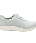Womens Dandie Dove Size 9 Medium Dream Fit Knit Leather Shoes With Slip Resistant Sport Rocker PU Sole Knit Lining Removable Leather Footbed