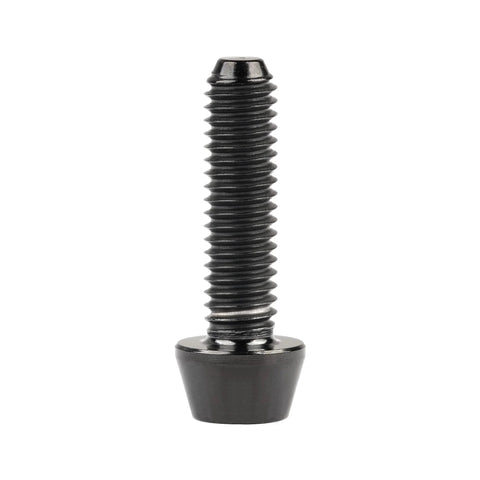 Beefy Titanium M4 Bike Bolts Pack Of Six With Tapered Hex Heads DIN912 0.7mm Pitch 3mm Drive 7mm Head Black Gr5 6Al 4V visible