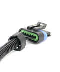 Close-up of 66 Inch PMD FSD Extension Harness connector for 6.5L Turbo Diesel Engines Black Pump Mounted Driver Relocation Cable.