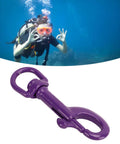 HERCHR 75mm purple swivel-eye bolt snap hook for scuba diving gear