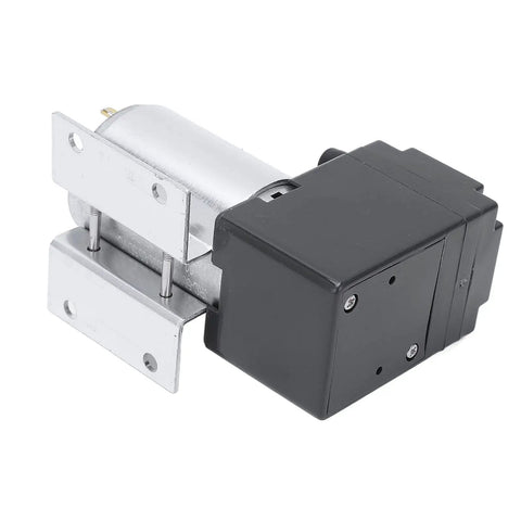 Dc 12V Mini Vacuum Pump With Quiet Operation Oil-Free Design For Sampling Instruments. High Performance Micro Diaphragm Air Compressor Aluminum Body Suction Pump For Gas Analysis And Lab Equipment.