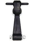 6 Inch Heavy-Duty Rubber Hood Catch With Zinc-Plated Brackets And Pin T-Handle Rubber Latch front view