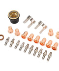 24Pcs Plasma Cutter Consumables Kit With Brass Electrodes And Torch Tips Pro Grade Brass Electrode Pack For Style Cutters