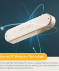 Eolis 3D WireFree RTS Wind Sensor for Awnings, Wireless Auto Retraction, Off White Finish with Advanced 3D Detection