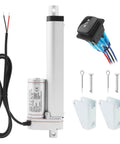 Beefy 12V Linear Actuator With 50 To 400mm Adjustable Stroke, 14mm Per Second, 1000N Lift, IP54 Waterproof, Includes Waterproof Switch