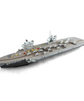 Killer Detail Queen Elizabeth Aircraft Carrier Plastic Model Kit 1 700 Scale 380 Plus Pieces Static Assembly Diy Building Set, side view showcasing aircraft.