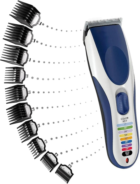 Universal Clipper Guard Kit For Trimmers, 10 Pcs Coded Cutting Guides From 1 Sixteenth To 1 Inch, Compatible With All Clippers, easy snap-on