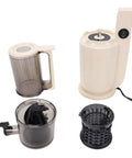 Onythral Compact Electric Cold Press Juicer With 3.15 Inch Wide Mouth includes removable parts for easy cleaning.