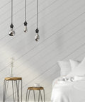 6 Pack Plug In Hanging Light Kit With 12 Foot Cord And On Off Switch For E26 E27 Pendant Lantern Lamps Black in bedroom setup