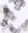 Metal motor mounting brackets for N20 micro motors, silver zinc-coated, for toy car