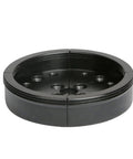 Rock Solid Wide Jaw Replacement Set For Wood Lathe Chuck Built To Crush Every Turning Gig With A Tight Grip Setup Ideal For Three Point Seven Five And Four Inch Self Centering Models Gear Up Your Workbench Today Now, black plastic wide jaw set with holes.