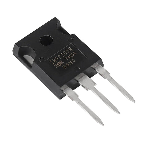 IRFP260N MOSFET transistor in TO-247AC package with metal pins, part of Ten Pack IRFP260N N Channel MOSFET Transistors 50A 200V Power Switches TO247AC