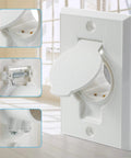 ANTOBLE white round central vacuum inlet cover plate for Beam Central Vac, 2-pack