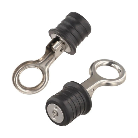 1-1/4 Inch Drainage Outlet Seal With Stainless Steel Body And Rubber Core, Leakproof Stopper; side view showing material and design.