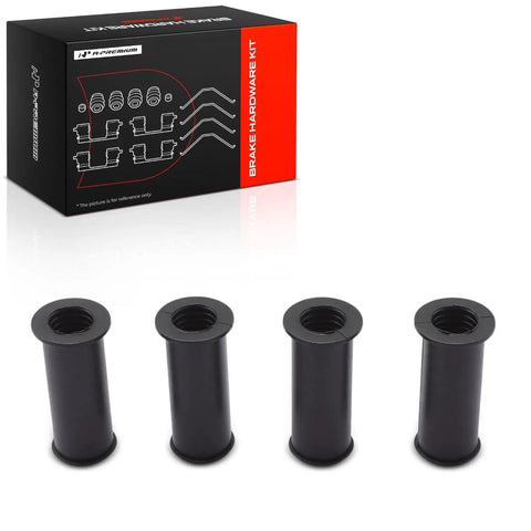 Upgrade Your Ride With This Top Tier A-Premium Front Disc Brake Hardware Kit Designed Perfectly For Buick LeSabre Park Avenue Riviera And Cadillac Models To Keep Things Smooth And Safe On The Road Without Breaking The Bank. black 4-piece slide pin boots