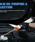 Using a 500 CC Fluid Extractor for Oil Gasoline Power Steering Brake Fluid And More in car engine bay