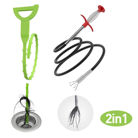 Amazon DR.PEN 2-in-1 flexible grabber claw pickup tool, green, 35.4-inch for drains and litter