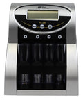 Heavy Lifter Electric Usd Coin Counter And Sorter With Dual Row Sorting Four Hundred Coin Hopper And No Drama Anti Jam Tech Plus Fast Lane Value Counting for Cash Handling, front view.