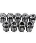 Premium 9-Piece Spring Collet Set 2-20mm For CNC Milling And Lathe With High Precision 65Mn Steel Tool Holding Chuck Kit for engraving machines, showing 9 collets.